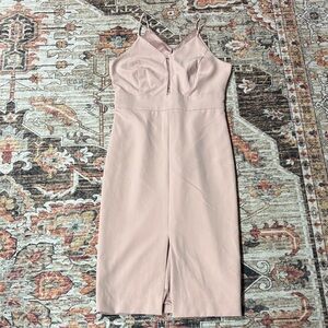 NWT Bardot Blush pink Slit Front Midi Dress sz 6